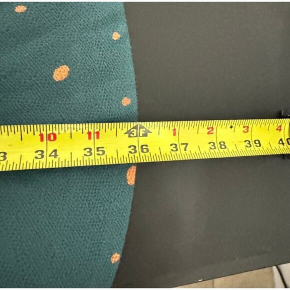 Free People NWT Abbie Fit and Flare Mini Dress In Teal & Orange Dots Size 0 - Picture 12 of 12